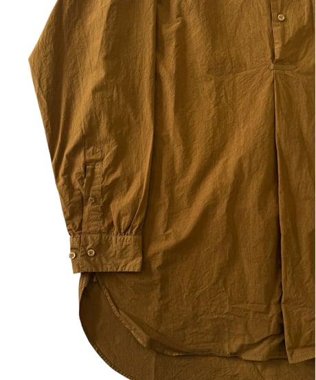 YOKO SAKAMOTO / PULLOVER SHIRT mix high count typewriter -AMBER-