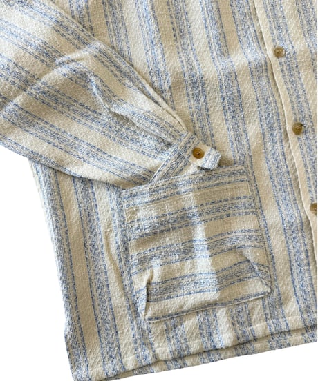 SHINYAKOZUKA / ROOMY SHIRT (ISSUE#9) -BLUE WITH CANVAS-