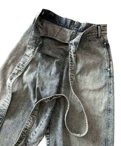 Nomàt / WRAP PANTS denim -SAND-