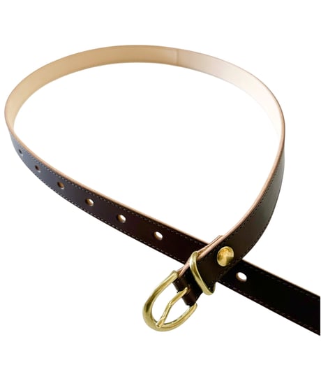 Post Production / WESTERN BELT vachetta-DARK BROWN-
