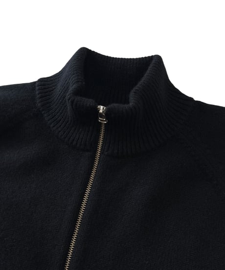 YOKO SAKAMOTO / DRIVERS KNIT wool×cashimere×silk -BLACK-