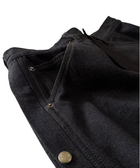 Nomàt / BOILER PANTS cotton wool denim -DARK BROWN-