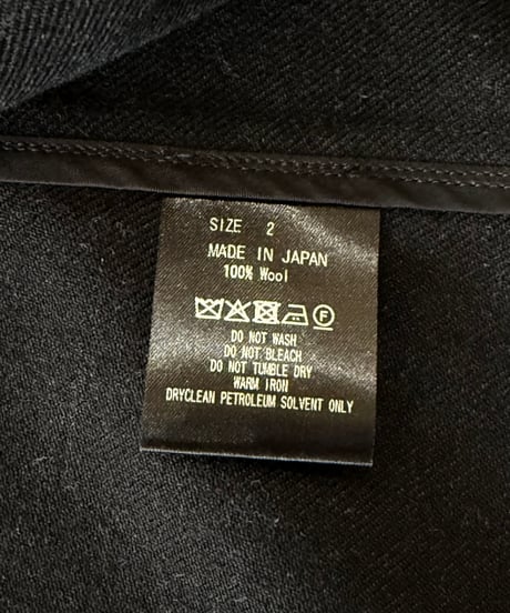 marka / Tumbled Wool Serge / Stroll Around Jacket -Chambray Black-