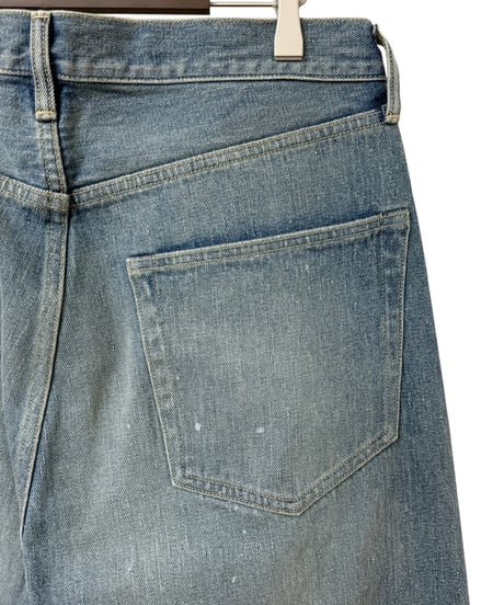 YOKO SAKAMOTO / 5POCKET BAGGY PANTS "USED FADE" -FADE INDIGO-