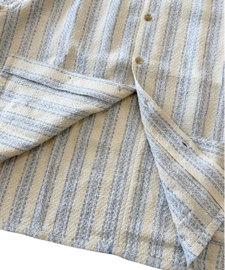 SHINYAKOZUKA / ROOMY SHIRT (ISSUE#9) -BLUE WITH CANVAS-