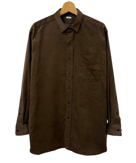 THE DAY / ORGANIC COTTON CORDUROY SHIRT -BROWN-