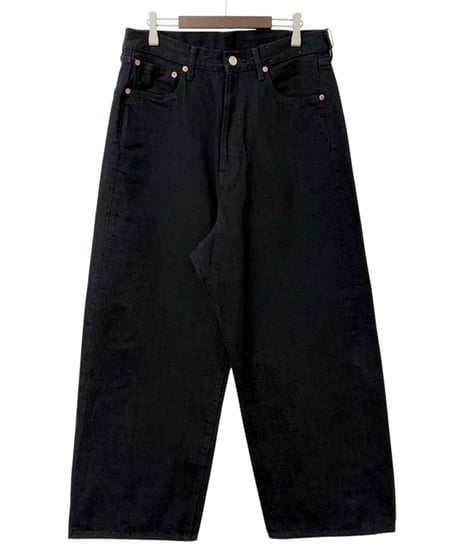 YOKO SAKAMOTO / 5POCKET BAGGY PANTS "ONE WASH" -BLACK-