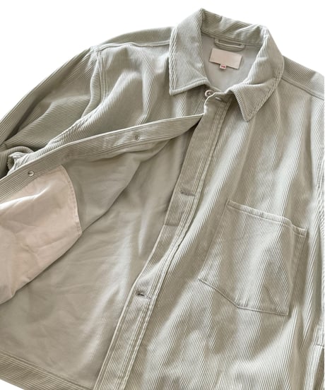 YOKO SAKAMOTO / WORK BLOUSE corduroy -IVORY-