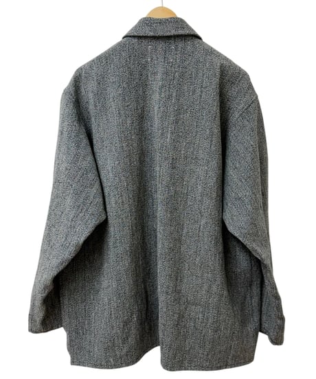 YOKO SAKAMOTO /  WORK SHIRT max high count hemp -BLACK×BEIGE-