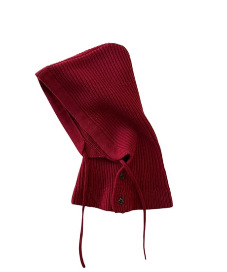refomed / IDLE KNIT BALACLAVA -RED-