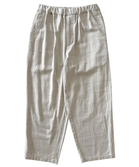 YOKO SAKAMOTO / WIDE EASY PANTS brushed flannel -BEIGE-