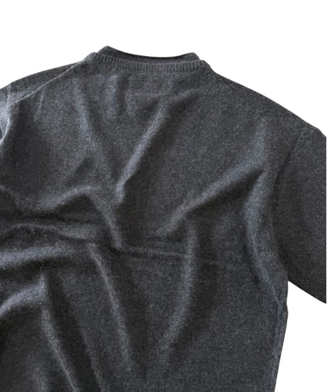 nakedgauge / COMFORT TOUCH DOUBLE COLLAR PULLOVER -CHARCOAL-