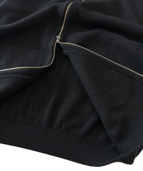 YOKO SAKAMOTO / DRIVERS KNIT wool×cashimere×silk -BLACK-