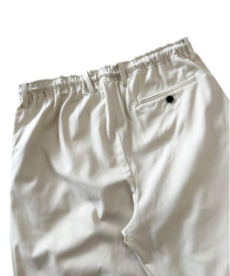 MARKAWARE / Organic Cotton Survival Cloth® / Double Pleated Easy Trousers -Ivory-