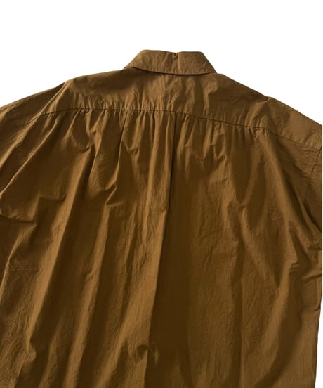 YOKO SAKAMOTO / PULLOVER SHIRT mix high count typewriter -AMBER-