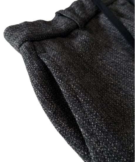 YOKO SAKAMOTO / BC CROPPED TROUSERS beach cloth -CHARCOAL GRAY-