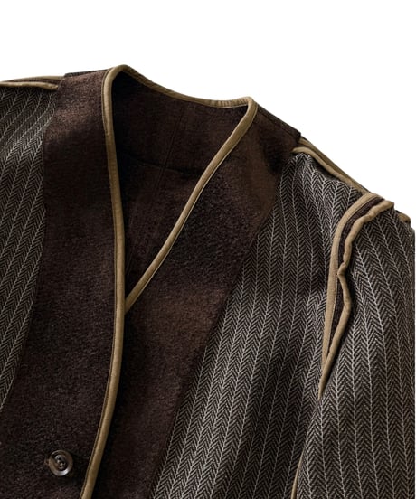 Nomàt / REVERSIBLE JK needle wool -BROWN-