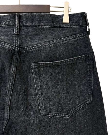 YOKO SAKAMOTO / 5POCKET BAGGY PANTS "USED FADE" -FADE BLACK-