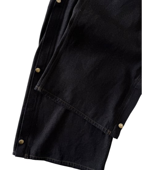 Nomàt / BOILER PANTS cotton wool denim -DARK BROWN-