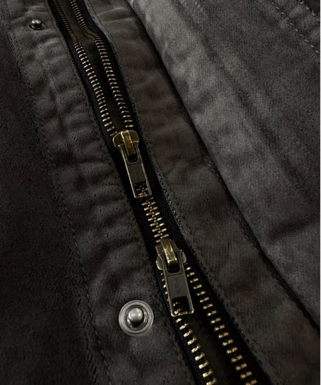 Nomàt / UTULITY JK flocky denim -ASH BLACK-