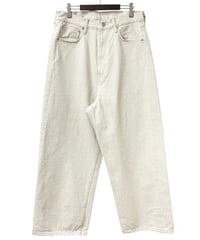 YOKO SAKAMOTO / 5POCKET BAGGY PANTS "ONE WASH" -ECRU-