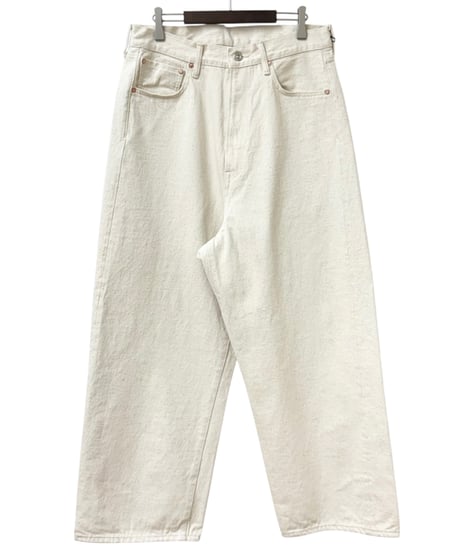 YOKO SAKAMOTO / 5POCKET BAGGY PANTS "ONE WASH" -ECRU-