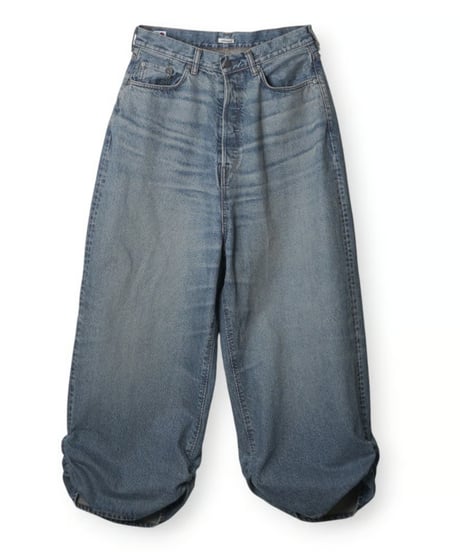 【26AW】 refomed / FRESH MAN DENIM WIDE PANTS by EDWIN "USED" -LIGHT INDIGO-