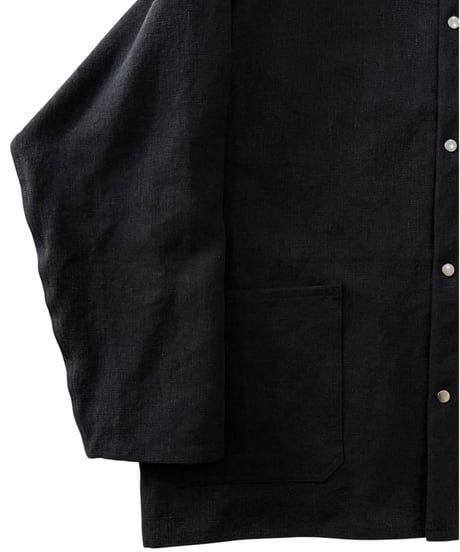 YOKO SAKAMOTO /  WORK SHIRT max high count hemp -BLACK-