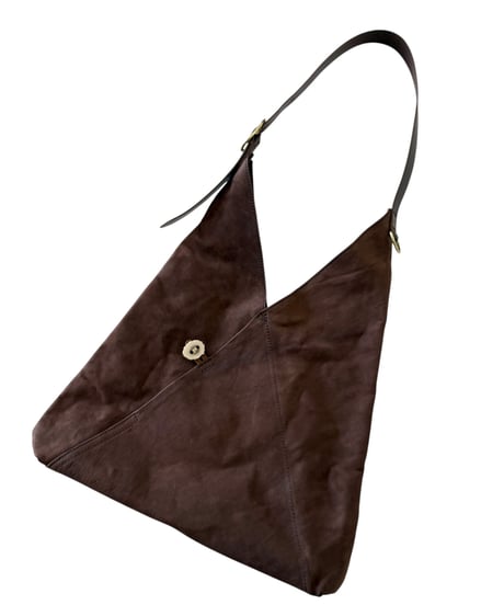 Post Production / HOBO BAG horse nuback -VINTAGE BROWN-