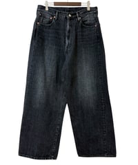 YOKO SAKAMOTO / 5POCKET BAGGY PANTS "USED FADE" -FADE BLACK-