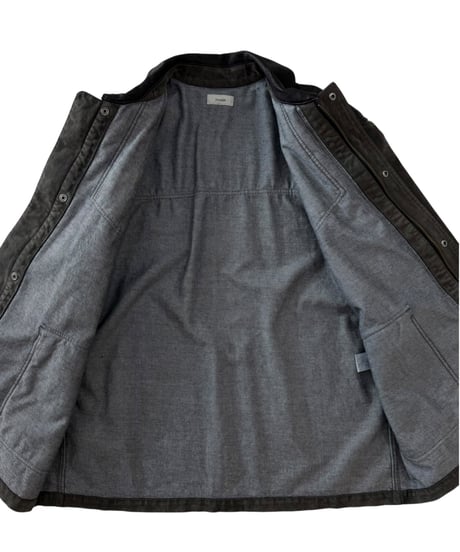 Nomàt / UTULITY JK flocky denim -ASH BLACK-