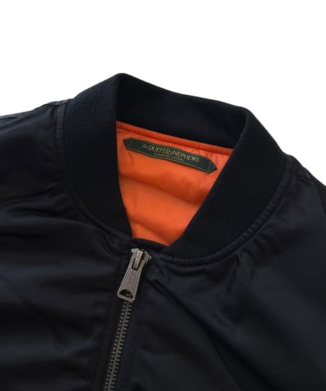 The DUFFER N NEPHEWS / CUT OFF FLIGHT VEST -BLACK-