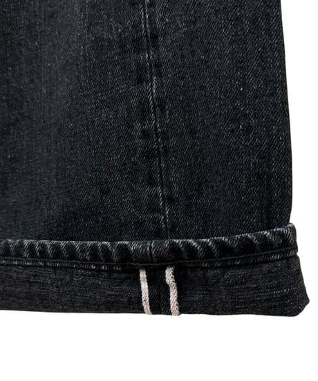 YOKO SAKAMOTO / 5POCKET BAGGY PANTS "USED FADE" -FADE BLACK-