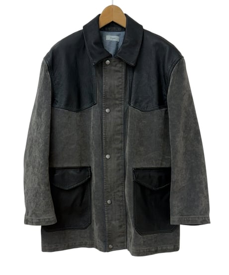 Nomàt / UTULITY JK flocky denim -ASH BLACK-