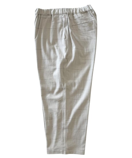 YOKO SAKAMOTO / BAGGY EASY PANTS brushed flannel -BEIGE-
