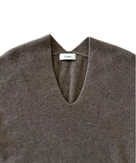 Nomàt / CASHMERE V-SWEATER -BEIGE-