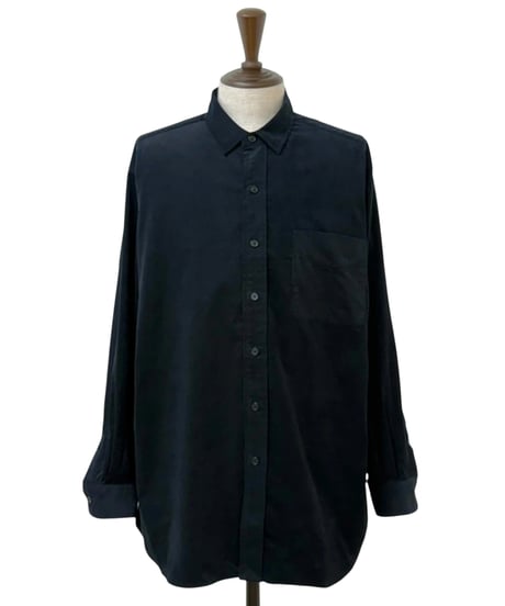 THE DAY / ORGANIC COTTON CORDUROY SHIRT -BLACK-