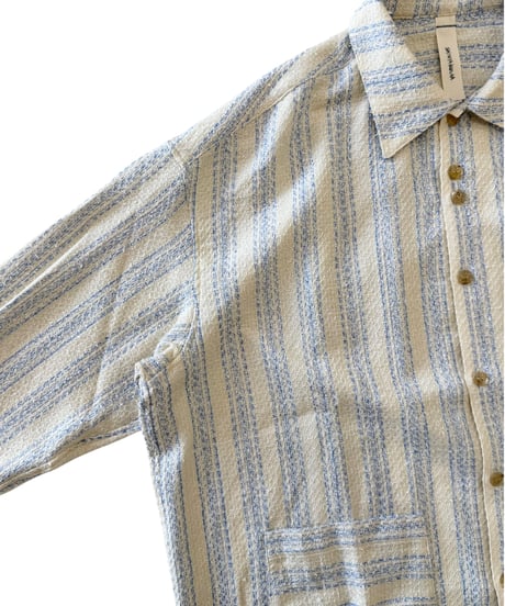 SHINYAKOZUKA / ROOMY SHIRT (ISSUE#9) -BLUE WITH CANVAS-