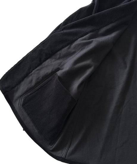 YOKO SAKAMOTO / WORK SUIT JACKET corduroy -BLACK-