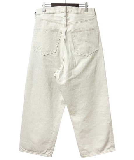 YOKO SAKAMOTO / 5POCKET BAGGY PANTS "ONE WASH" -ECRU-