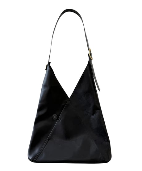 Post Production / HOBO BAG horse wax -BLACK-