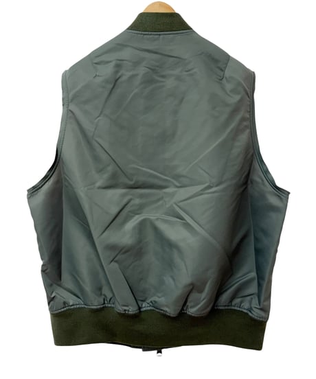The DUFFER N NEPHEWS / CUT OFF FLIGHT VEST -SAGE GREEN-
