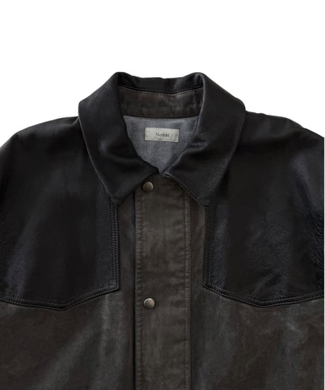 Nomàt / UTULITY JK flocky denim -ASH BLACK-