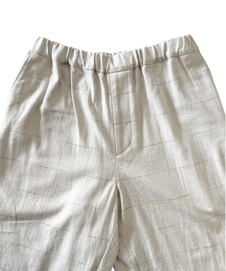 YOKO SAKAMOTO / WIDE EASY PANTS brushed flannel -BEIGE-