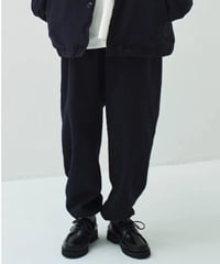 SANMONT / ウールツイルワークパンツ - Navy -