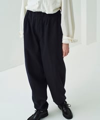 SANMONT / ウールツイルワークパンツ - Navy -
