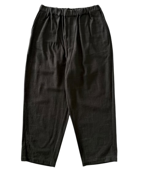 YOKO SAKAMOTO / WIDE EASY PANTS brushed flannel -OLIVE-