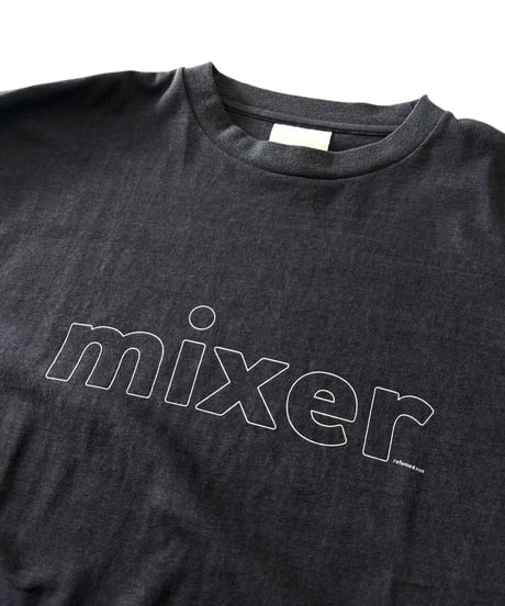 【26AW】 refomed / "MIXER" LONG SLEEVE TEE -CHARCOAL-