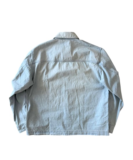 refomed / SKIP BOX SHIRT "DENIM USED" -USED WASH-