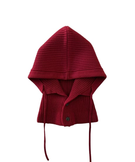 refomed / IDLE KNIT BALACLAVA -RED-